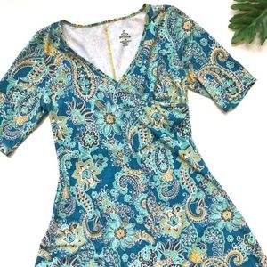 Prana Paisley Wrap Dress